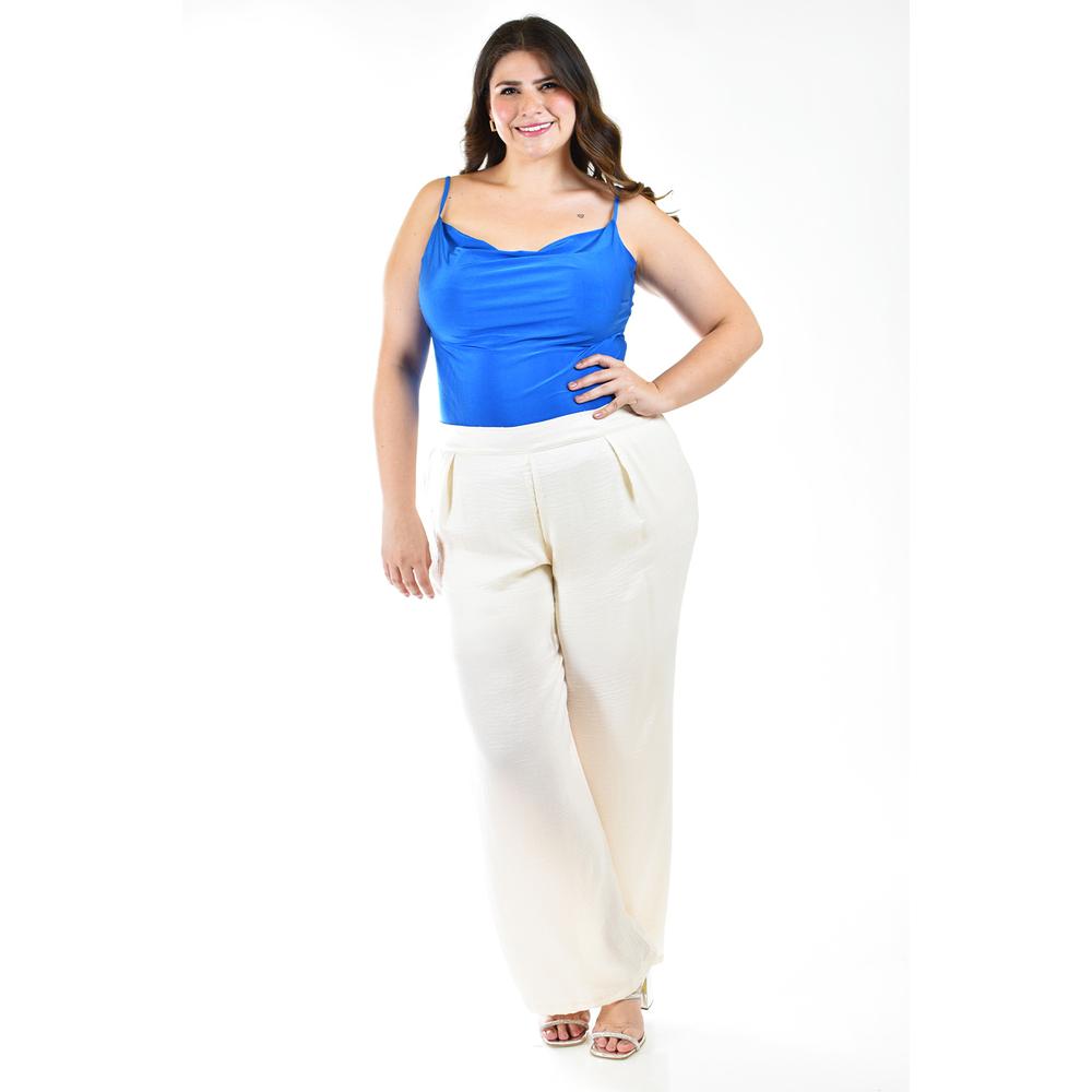 Foto 7 pulgar | Pantalón Pierna Ancha Roman Fashion 2334 color Blanco
