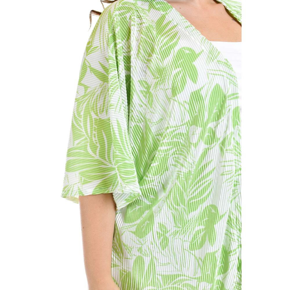 Foto 5 pulgar | Conjunto Plizado Roman Fashion Tallas Extras Verde para Mujer