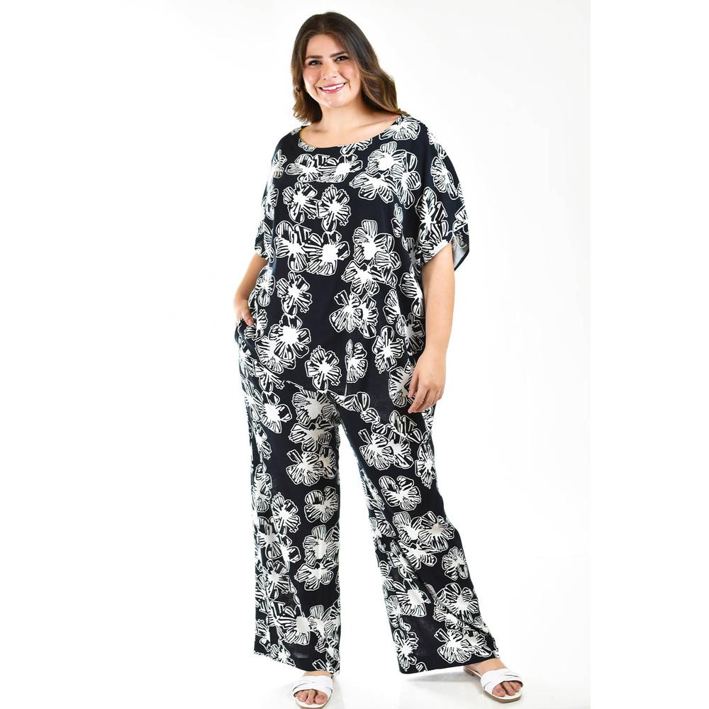 Foto 6 pulgar | Conjunto de 2 Piezas Roman Fashion Tallas Extras Negro para Mujer