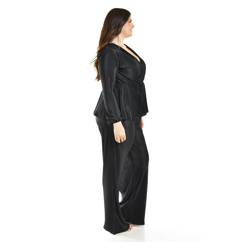 Foto 2 | Set Elegante De 2 Piezas Roman Fashion /tallas Extras, 4348 (negro) Negro