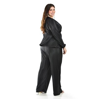 Foto 3 | Set Elegante De 2 Piezas Roman Fashion /tallas Extras, 4348 (negro) Negro
