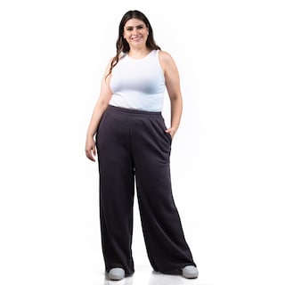 Foto 1 | Pants De Pierna Ancha Roman Fashion /tallas Extras, 38838 (gris) Gris