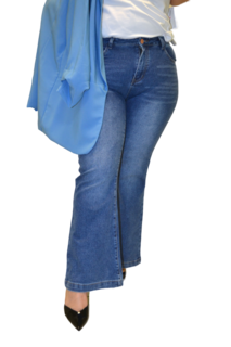 Foto 1 | Jeans Moda María Ferré D0247 Mezclilla Para Mujer Tallas Extras