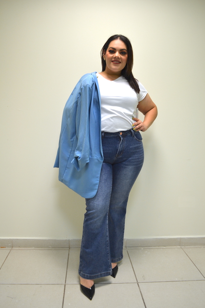 Foto 3 pulgar | Jeans Moda María Ferré D0247 Mezclilla Para Mujer Tallas Extras