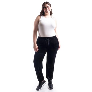 Foto 2 | Pantalon Jogger De Terciopelo Roman Fashion /tallas Extras, 7127 (negro) Negro