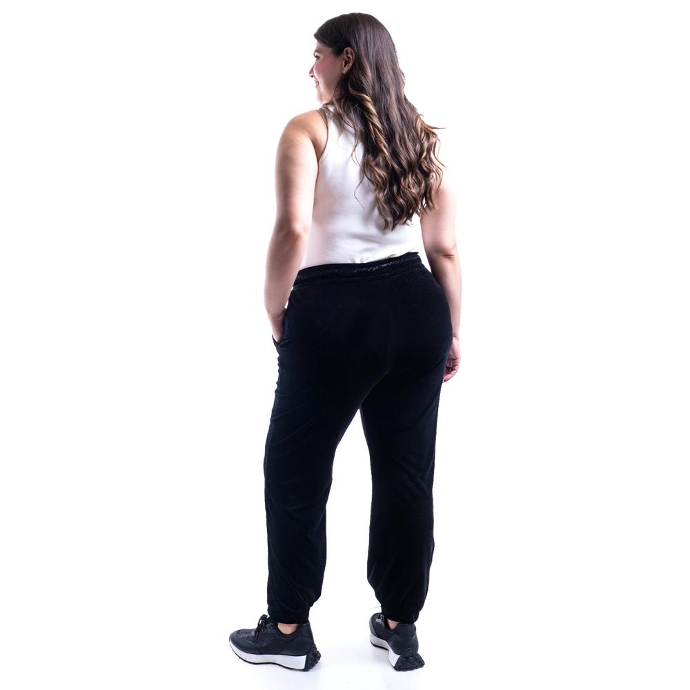 Foto 5 pulgar | Pantalon Jogger De Terciopelo Roman Fashion /tallas Extras, 7127 (negro) Negro