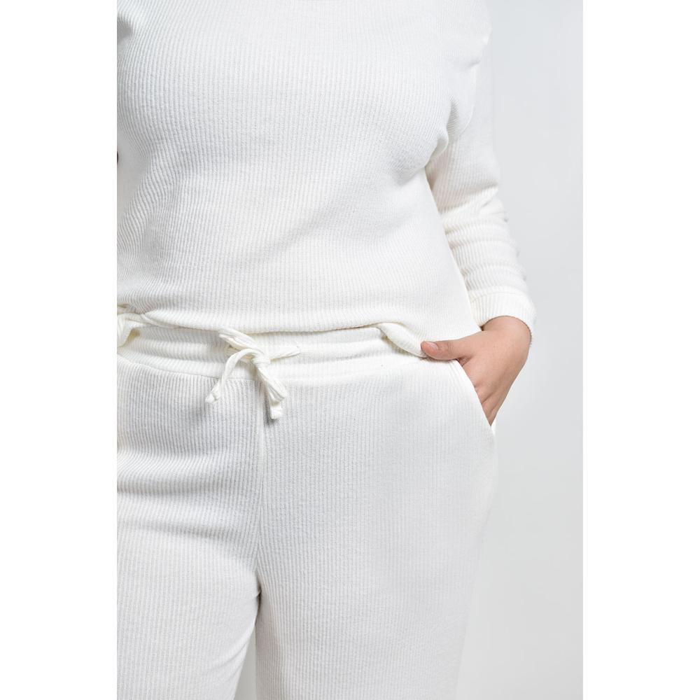 Foto 5 pulgar | Conjunto Pants 2 Piezas Roman Fashion / Tallas Extras, 9101 (blanco) Blanco