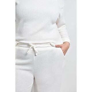 Foto 4 | Conjunto Pants 2 Piezas Roman Fashion / Tallas Extras, 9101 (blanco) Blanco