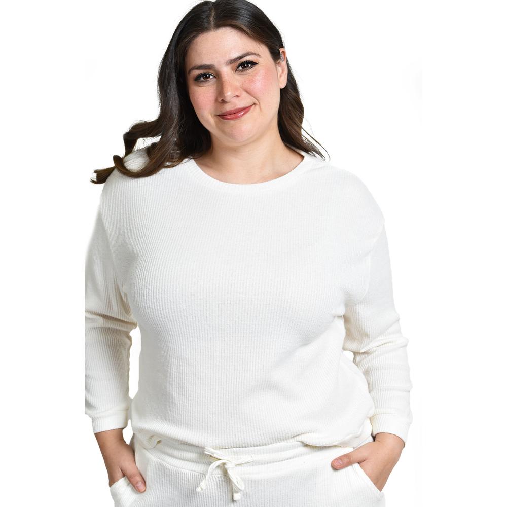 Foto 5 | Conjunto Pants 2 Piezas Roman Fashion / Tallas Extras, 9101 (blanco) Blanco