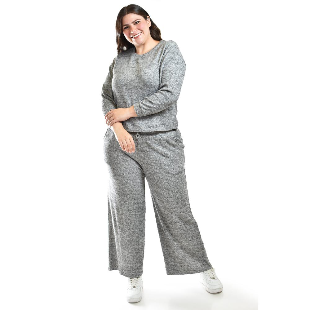 Foto 2 pulgar | Conjunto de Pants Roman Fashion Gris 2 Piezas