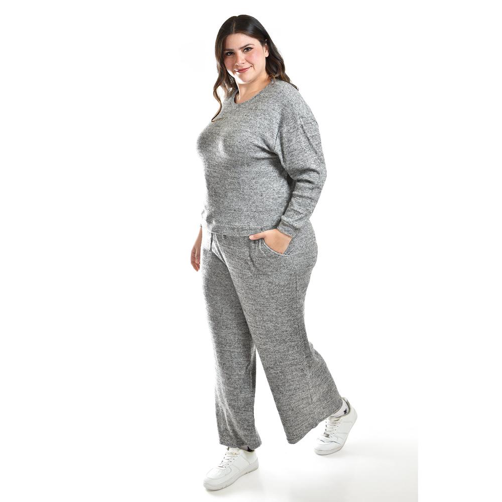 Foto 3 pulgar | Conjunto de Pants Roman Fashion Gris 2 Piezas