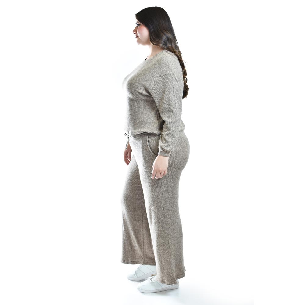 Foto 3 pulgar | Conjunto Pants 2 Piezas Roman Fashion / Tallas Extras, 9101 (cafe) Cafe