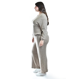 Foto 2 | Conjunto Pants 2 Piezas Roman Fashion / Tallas Extras, 9101 (cafe) Cafe