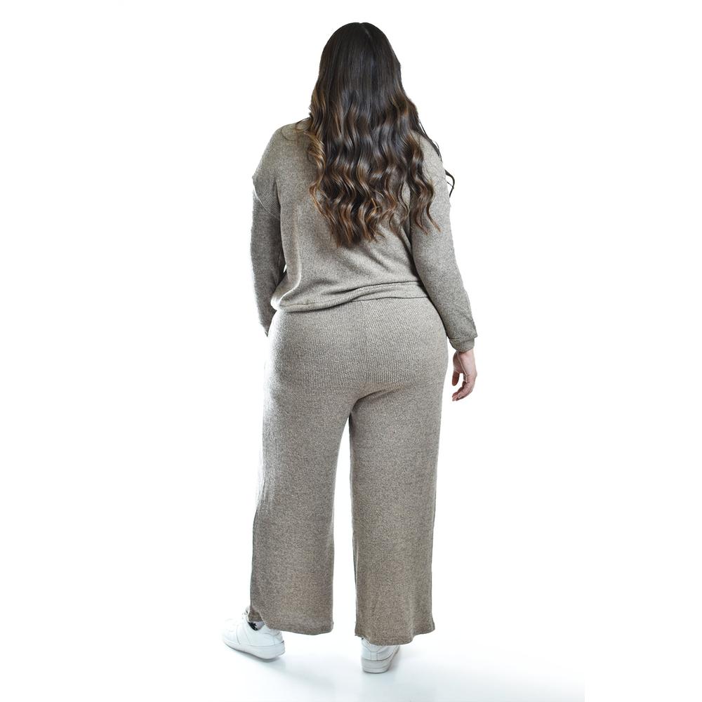 Foto 4 pulgar | Conjunto Pants 2 Piezas Roman Fashion / Tallas Extras, 9101 (cafe) Cafe