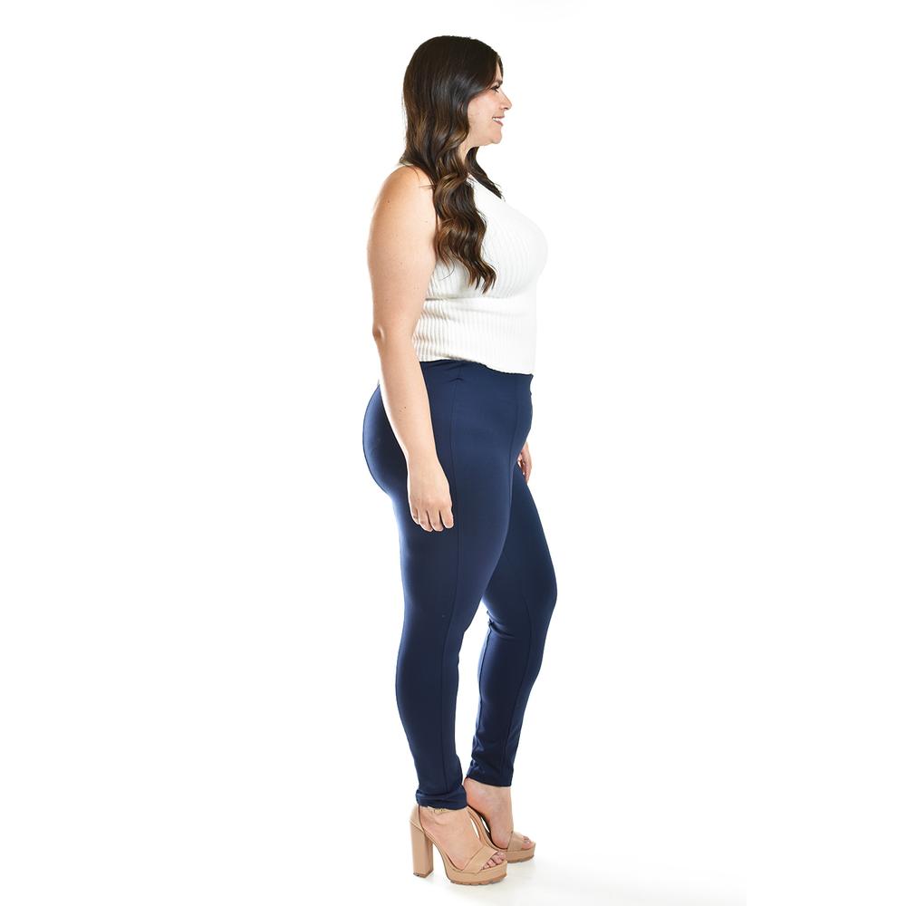 Foto 4 pulgar | Pantalon Con Strech Roman Fashion / Tallas Extras, 030 (azul Marino) Azul Marino