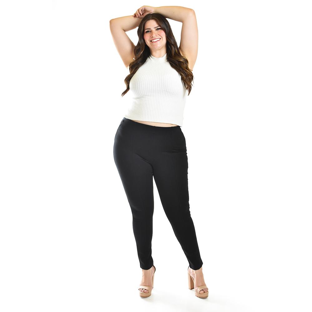 Foto 6 pulgar | Pantalon Con Strech Roman Fashion / Tallas Extras, 030 (negro) Negro