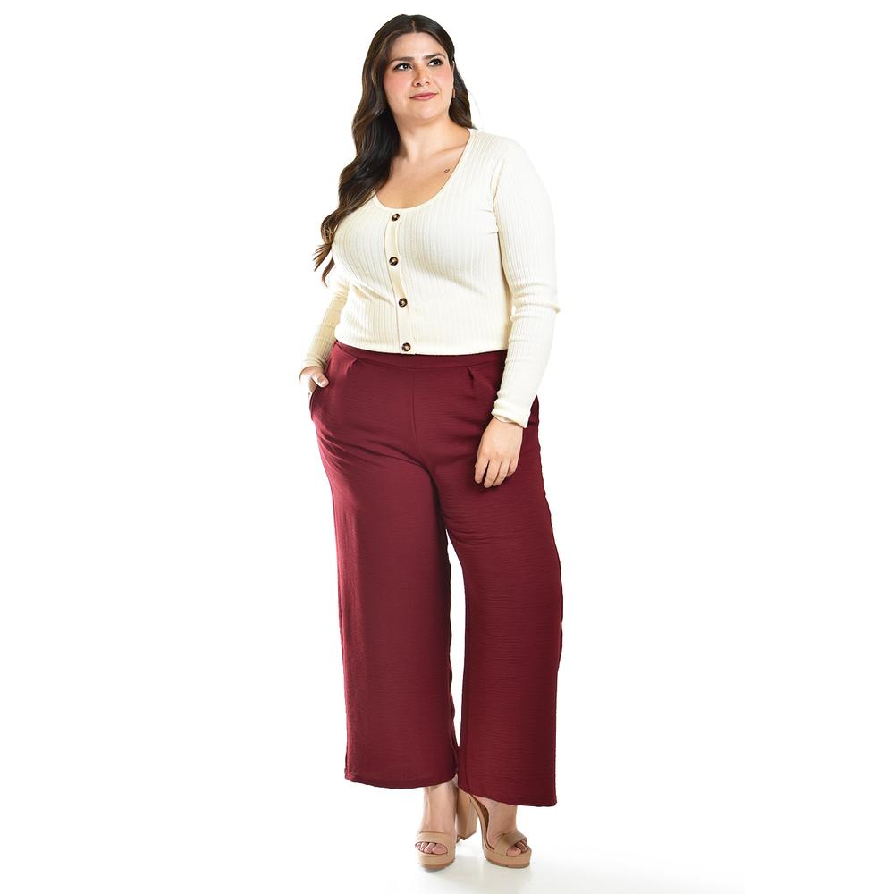 Foto 2 pulgar | Pantalon Roman Fashion 9202 Vino