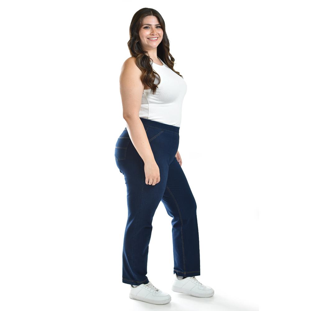 Foto 2 | Pantalón con Strech Roman Fashion Tallas Extras 115 Azul Marino
