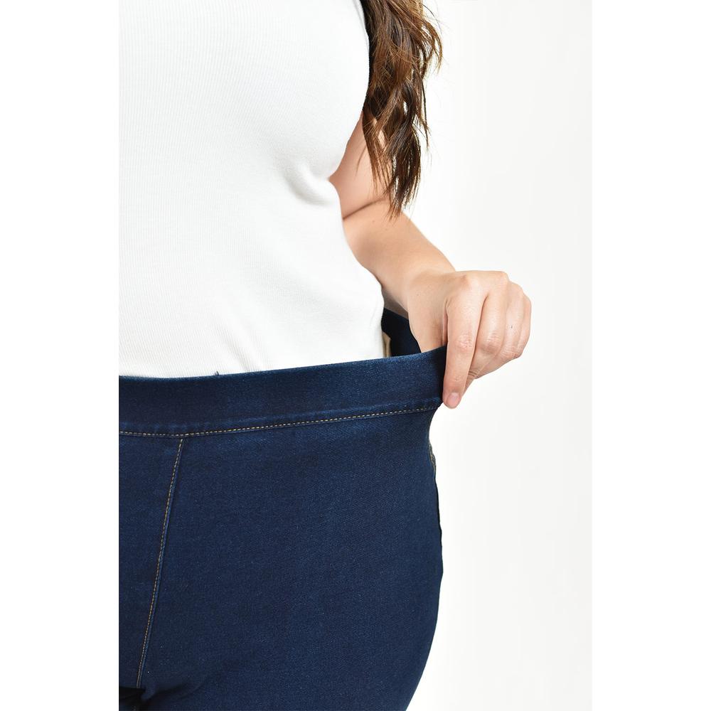 Foto 4 | Pantalón con Strech Roman Fashion Tallas Extras 115 Azul Marino