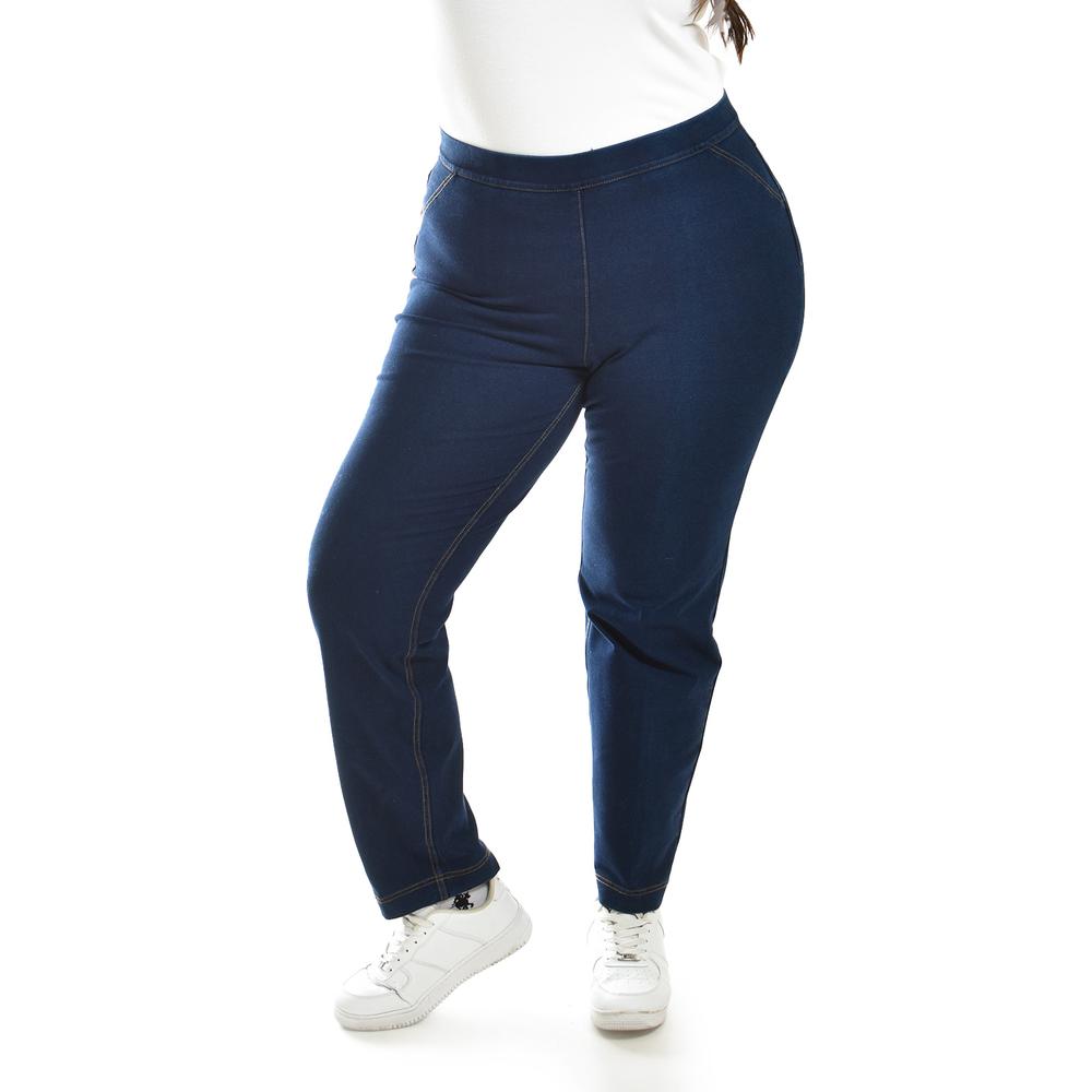 Foto 6 pulgar | Pantalón con Strech Roman Fashion Tallas Extras 115 Azul Marino