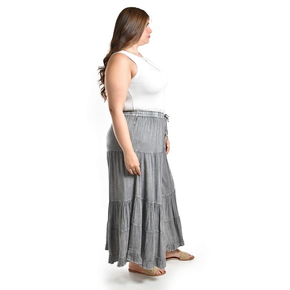 Foto 3 pulgar | Pantalon Estilo Palazzo Roman Fashion /tallas Extras, R42 (gris) Gris