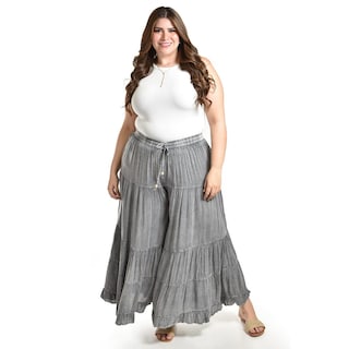 Foto 5 | Pantalon Estilo Palazzo Roman Fashion /tallas Extras, R42 (gris) Gris