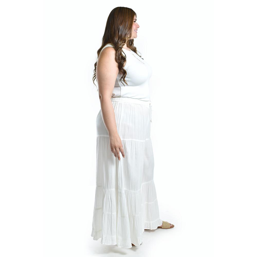 Foto 3 pulgar | Pantalon Estilo Palazzo Roman Fashion /tallas Extras, R42 (blanco) Blanco