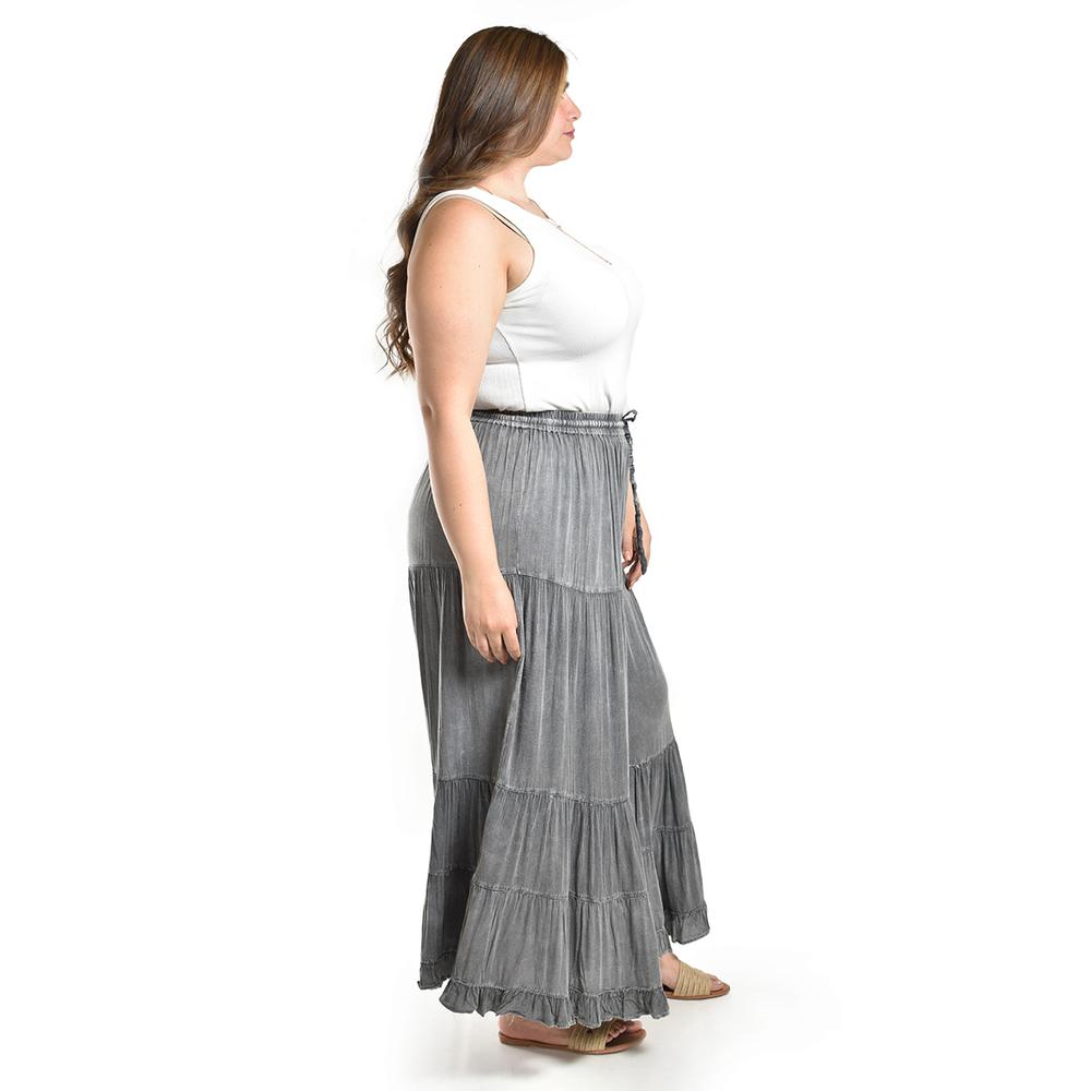 Foto 3 pulgar | Pantalon Estilo Palazzo Roman Fashion /tallas Extras, 042 (gris Obscuro) Gris