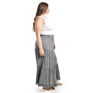 Foto 2 | Pantalon Estilo Palazzo Roman Fashion /tallas Extras, 042 (gris Obscuro) Gris