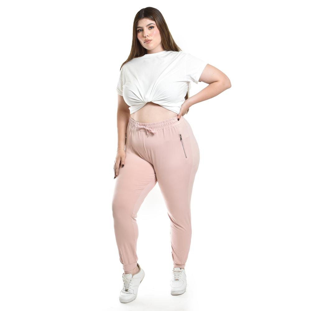 Foto 2 pulgar | Pantalón Jogger Roman Fashion/tallas Extras, 6000 (rosa) Rosa