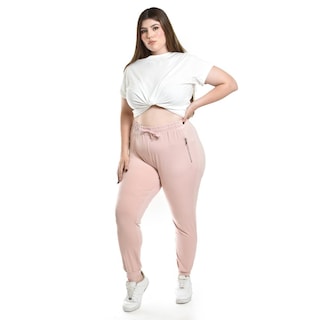 Foto 1 | Pantalón Jogger Roman Fashion/tallas Extras, 6000 (rosa) Rosa