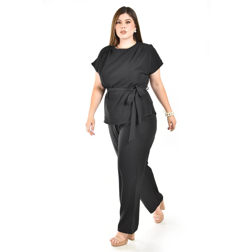 Foto 2 | Set De Tela Ligera Roman Fahion / Tallas Extras, 4354 (negro) Negro