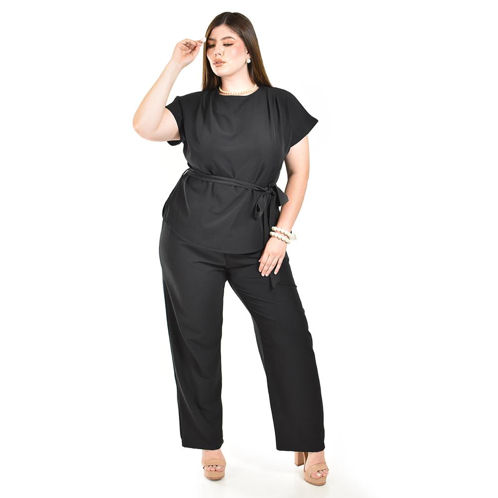 Foto 5 | Set De Tela Ligera Roman Fahion / Tallas Extras, 4354 (negro) Negro