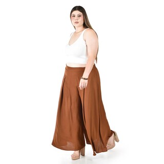 Foto 2 | Pantalón Tipo Palazzo Roman Fashion Café