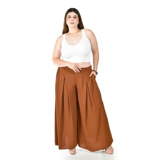 Foto 5 | Pantalón Tipo Palazzo Roman Fashion Café