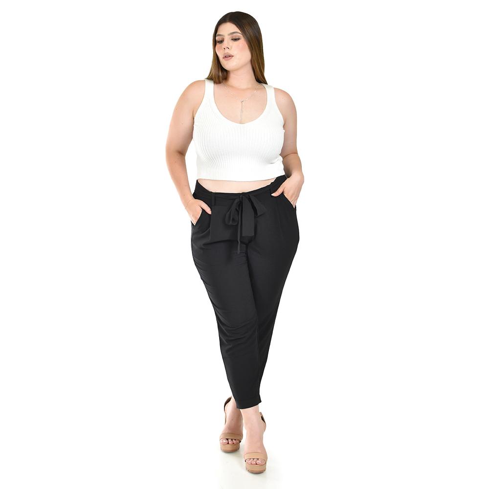 Foto 2 pulgar | Pantalón Roman Fashion Negro para Mujer