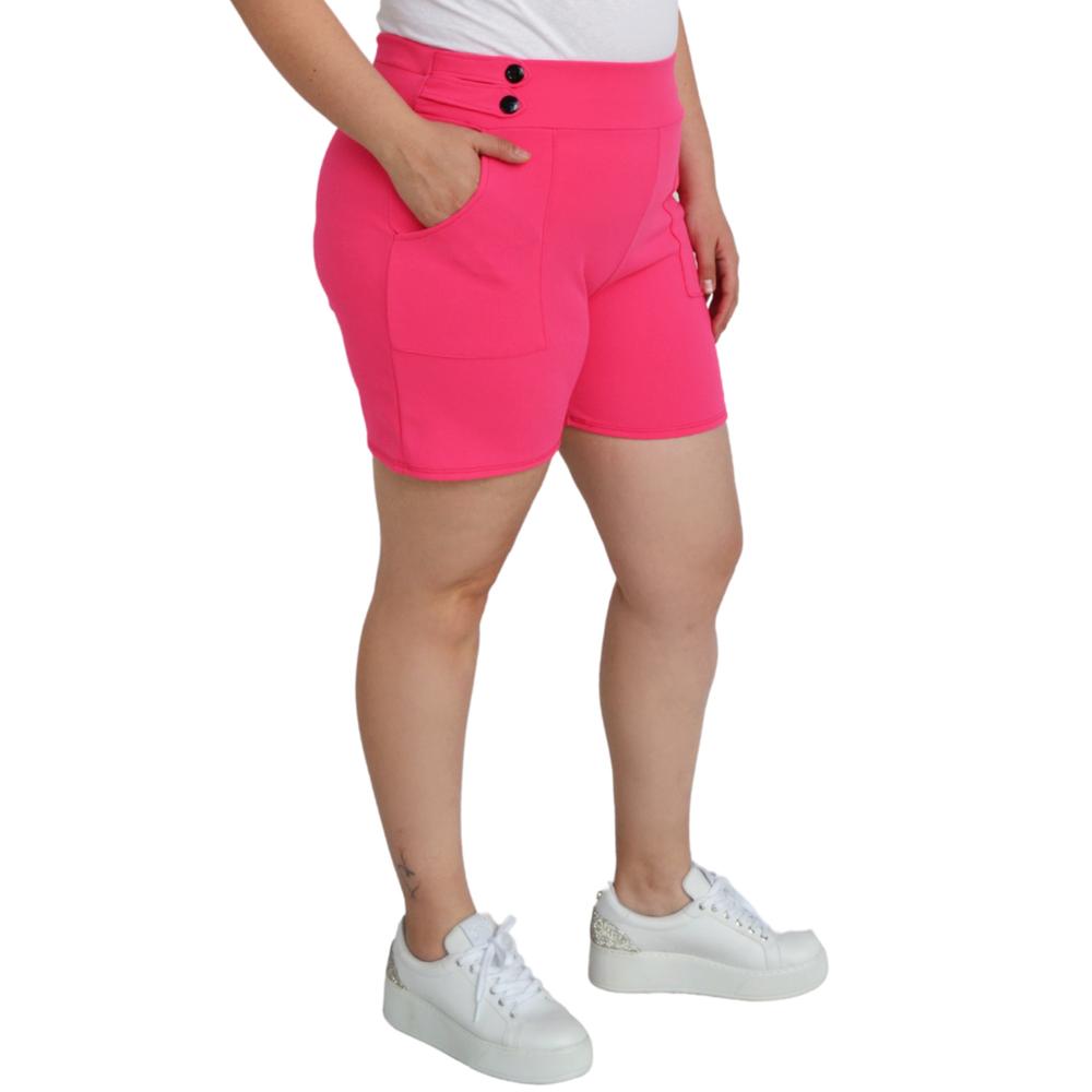 Foto 2 | Short Casual Roman Fashion Tallas Extras 7033 color Rosa
