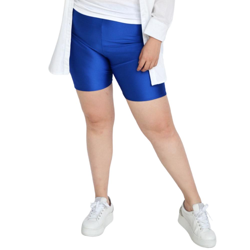 Short Tipo Biker Roman Fashion color Azul para Mujer