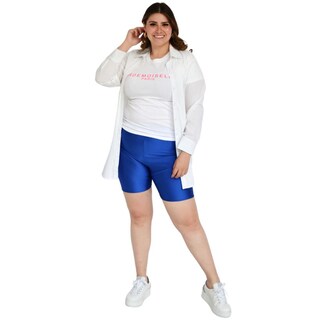 Foto 4 | Short Tipo Biker Roman Fashion color Azul para Mujer