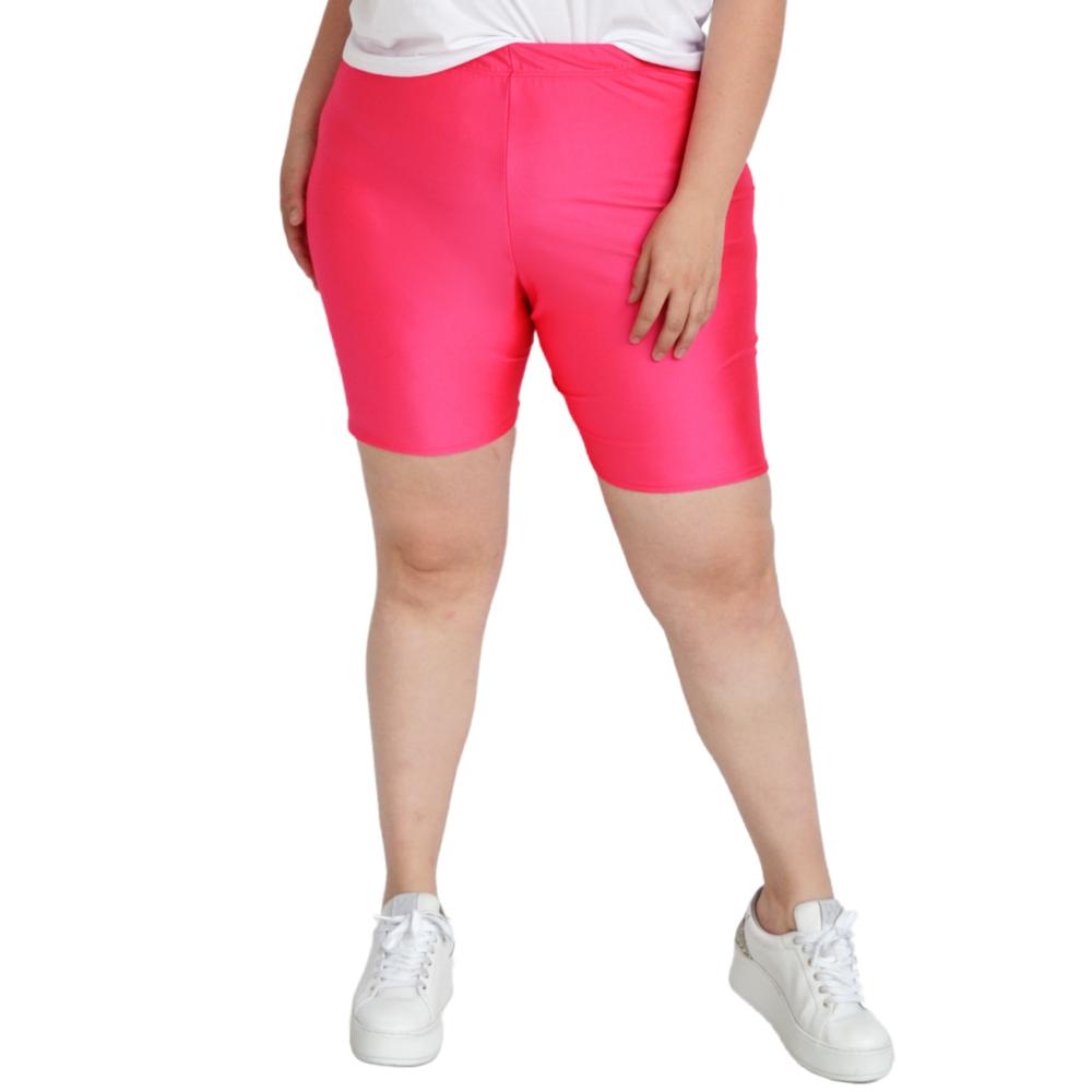 Foto 2 pulgar | Short tipo Biker Roman Fashion color Rosa para Mujer