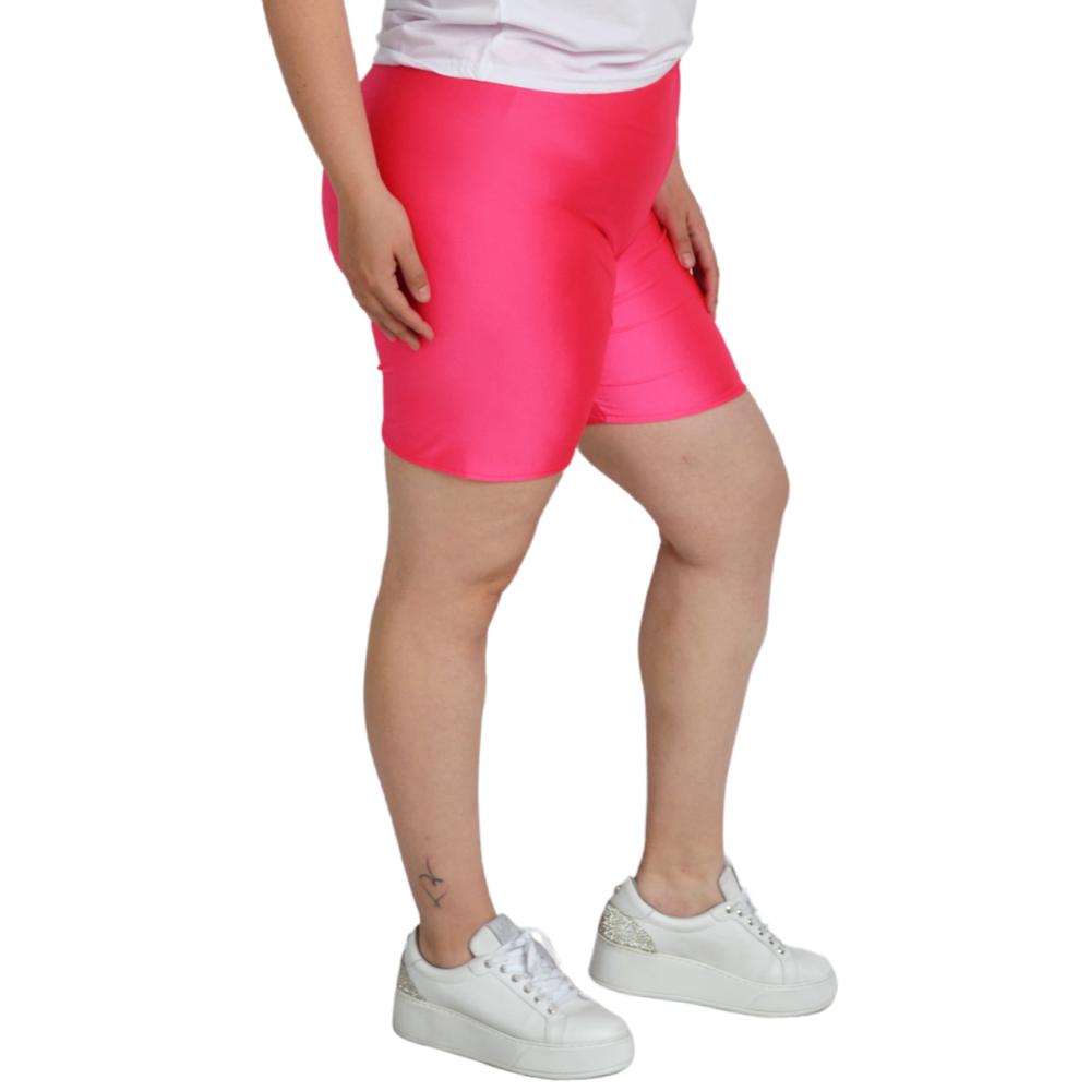 Foto 3 pulgar | Short tipo Biker Roman Fashion color Rosa para Mujer