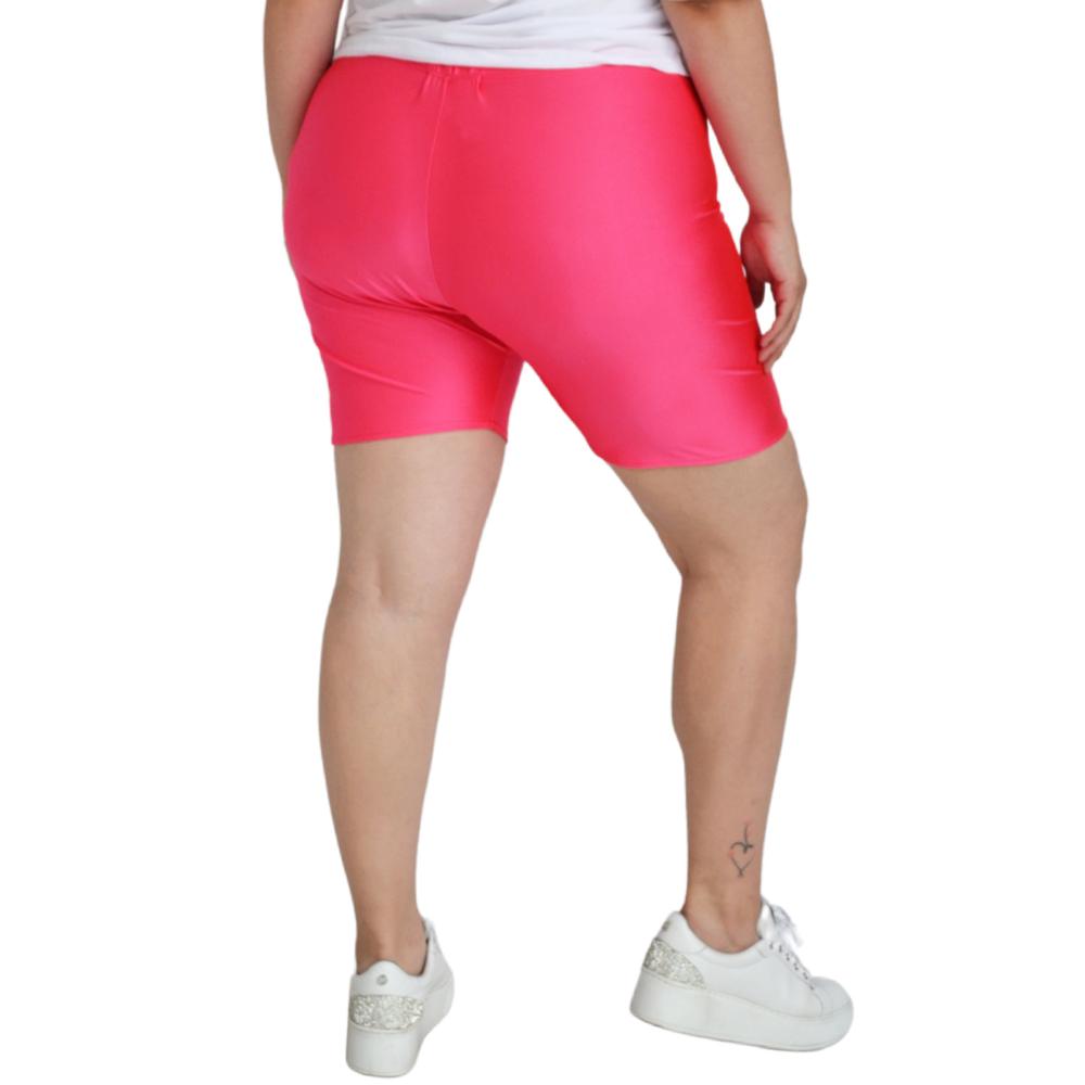 Foto 4 pulgar | Short tipo Biker Roman Fashion color Rosa para Mujer