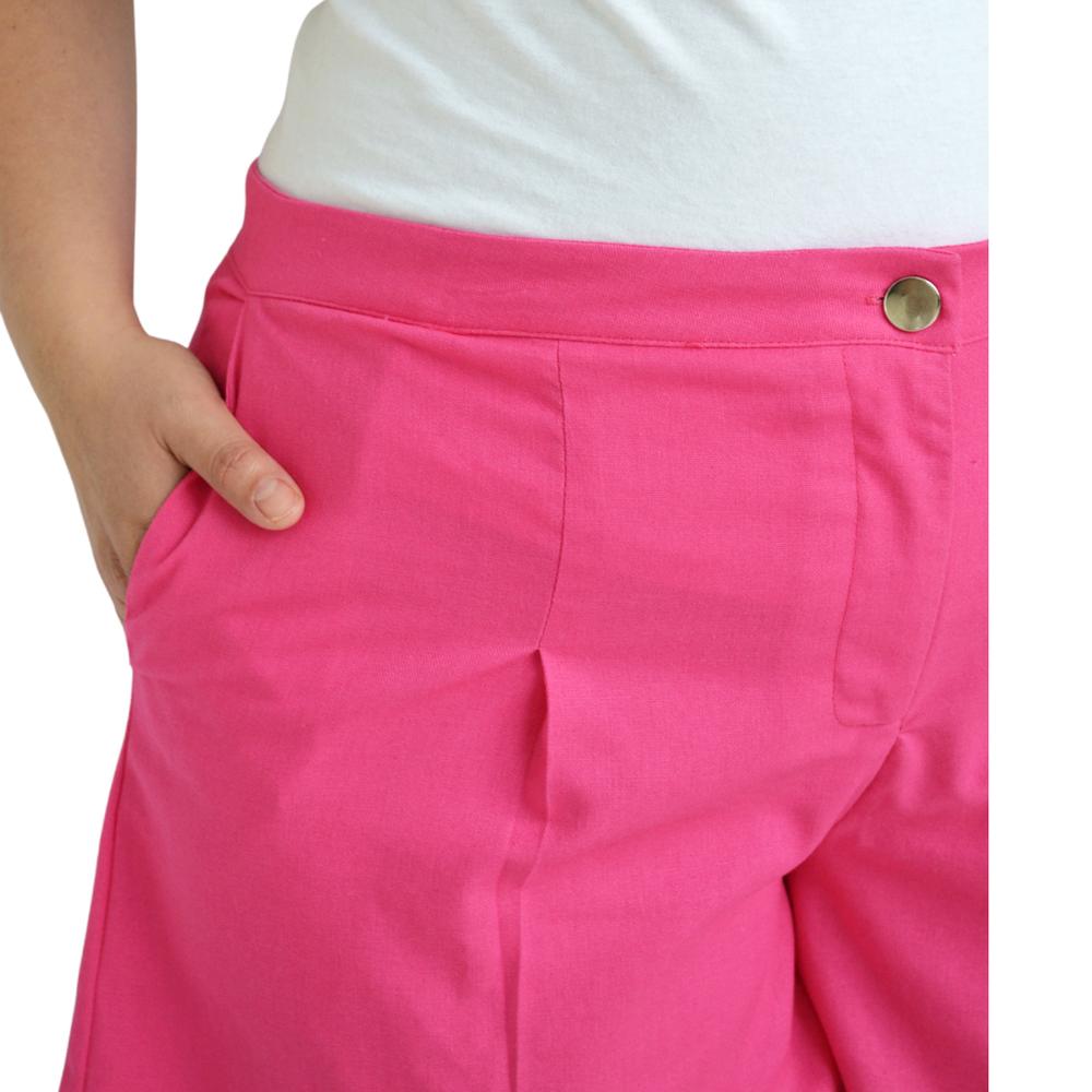 Foto 5 pulgar | Short Roman Fashion color Rosa para Mujer
