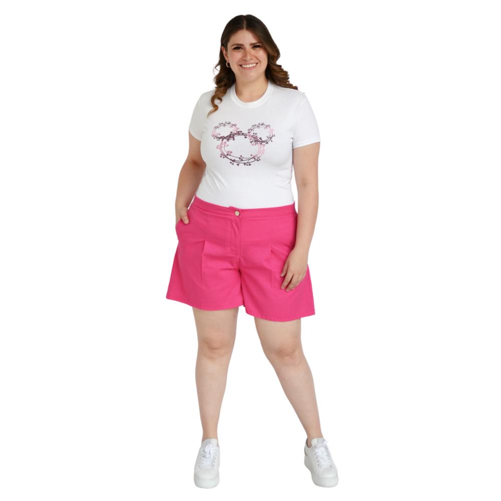 Foto 6 pulgar | Short Roman Fashion color Rosa para Mujer