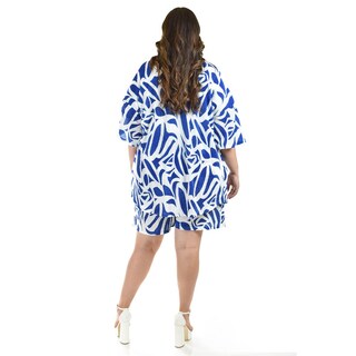 Foto 3 | Set Plisado Ensamble Y Short Roman Fashion /tallas Extras, 4342 (blanco - Azul Rey) Azul