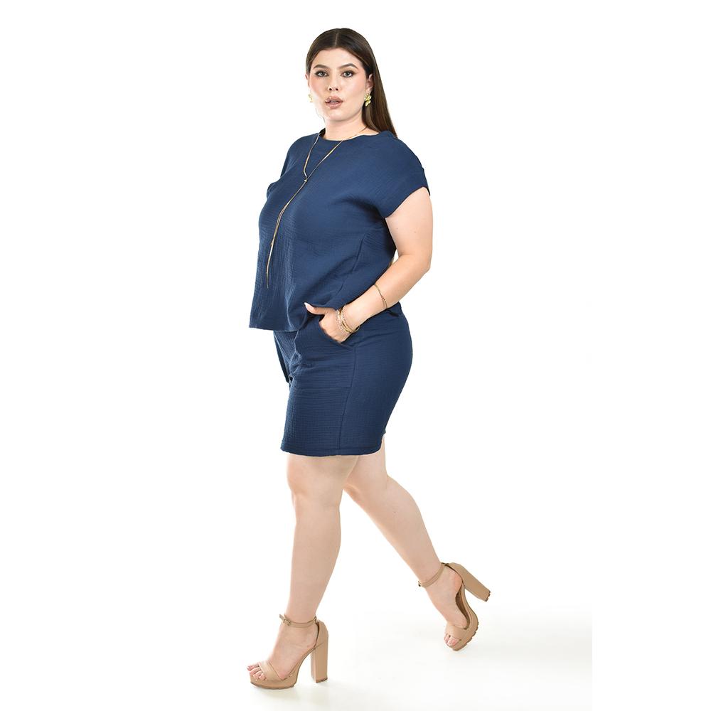 Foto 3 pulgar | Short y Blusa Roman Fashion para Mujer
