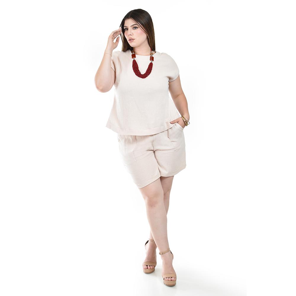 Short y Blusa Roman Fashion para Mujer