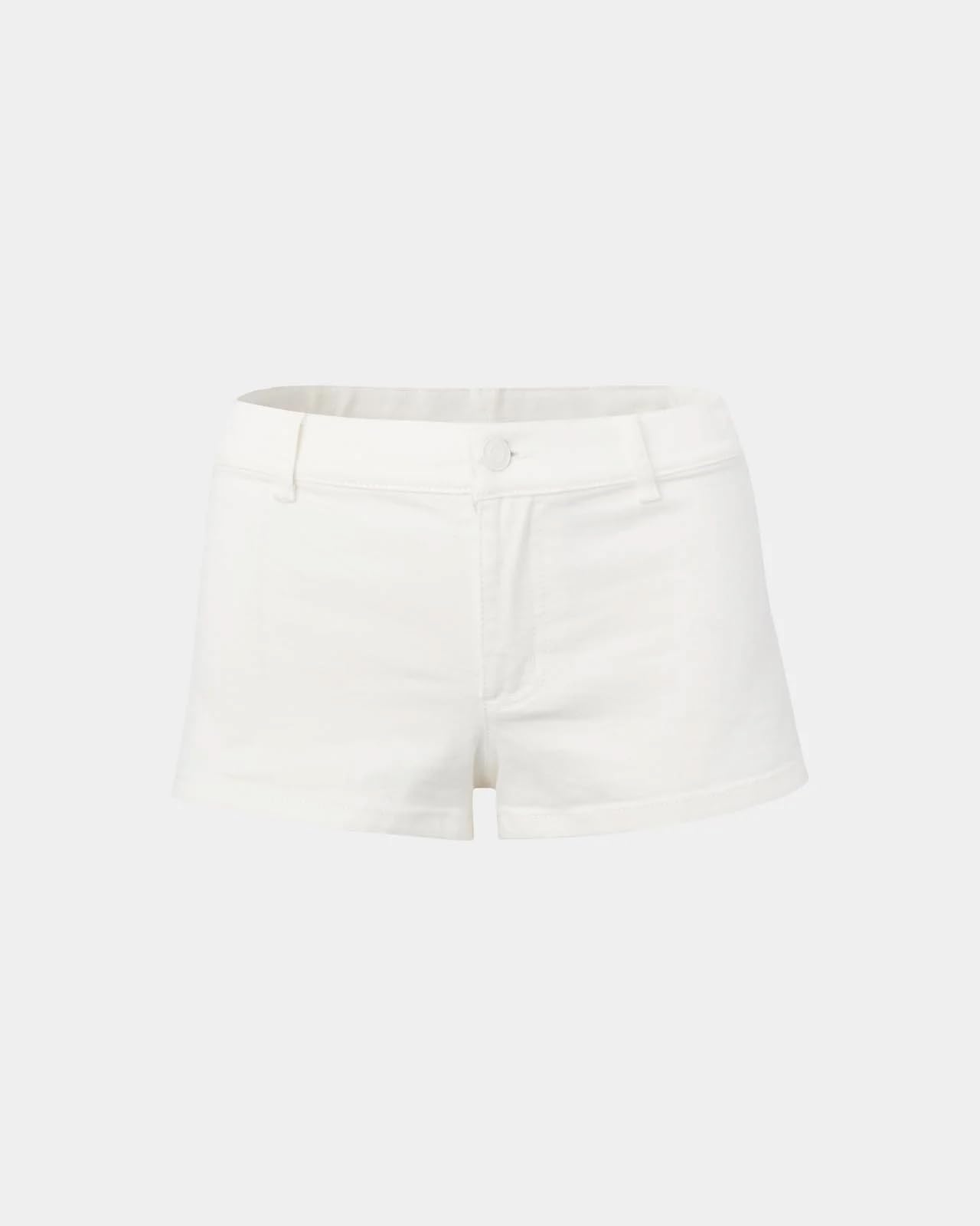 Foto 5 pulgar | Pantalones Cortos Florence By Mills Bright Side De Sarga De Algodón, Color Blanco - Venta Internacional.
