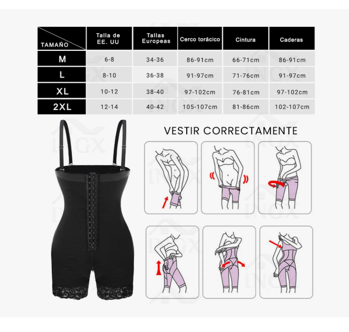 Foto 7 pulgar | Fajas Body Shaper Reductora Mujer Colombianas Moldeador