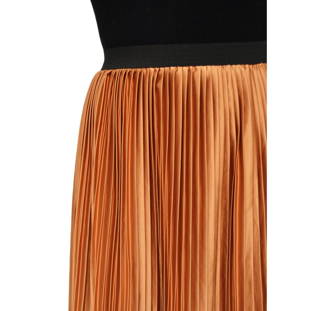 Foto 4 | Falda Plisada Roman Fashion Tallas Extras 2122 color Marrón